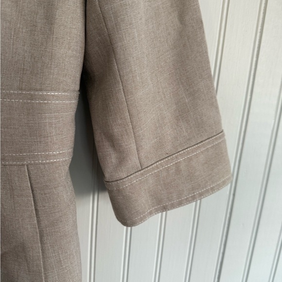 Andre Oliver Women's Vintage Blazer Size 12P in Tan - Picture 4 of 5